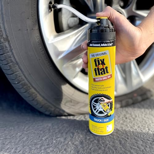 Fix-A-Flat S60369-6PK Aerosol Emergency Flat Tire Repair and Inflator, for X-Large Tires, Eco-Friendly Formula, Universal Fit for All Cars, Trucks and SUVs, 24 oz. (Pack of 6) - size: Truck / SUV (Pack of 6)