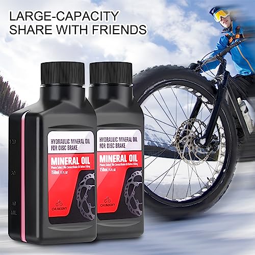CHUMXINY Mineral Oi, 300ML Mineral Oil Brake Fluid for Shimano, Tektro and TRP Series Hydraulic Disc Brakes