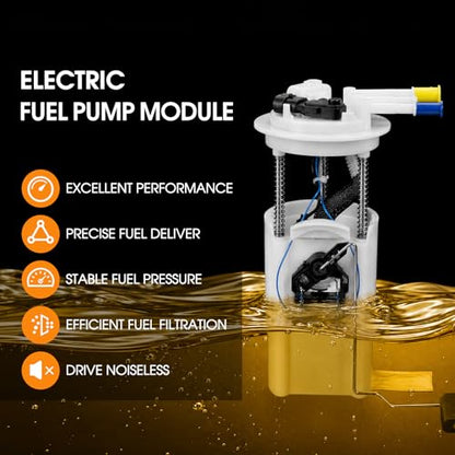 Electric Fuel Pump Module Assembly Fit for Chevrolet Tahoe & GMC Yukon(2000-2003) Cadillac Escalade(2002-2003), V8 4.8L 5.3L 6.0L, Replace, E3508M, FG0351, SP6170M, With Sending Unit Pressure Sensor