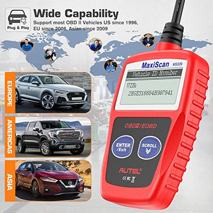 Autel MS309 OBD2 Scanner Universal Car Engine Fault Code Reader
