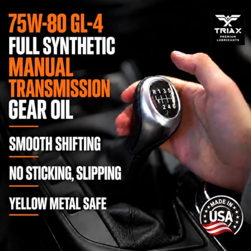 TRIAX Synergy Gear MT 75W-80 GL-4, Full Synthetic Manual Transmission and Gear Box (1 Quart) - size: 1 Quart