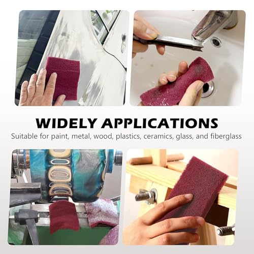 Maroon Scuff Pad Roll 2" x 30 ft - General Purpose Surface Prep for Auto Body, Woodworking & Paint - color: Maroon, style: 2 Inches * 30 Feet