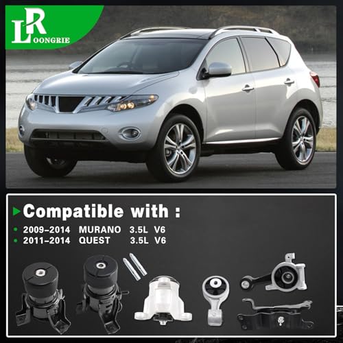 Engine Motor Mount and Transmission Mount Compatible with Murano 2009-2014 - size: A7399 A4365HY A7381 A4371HY A7372 A7363