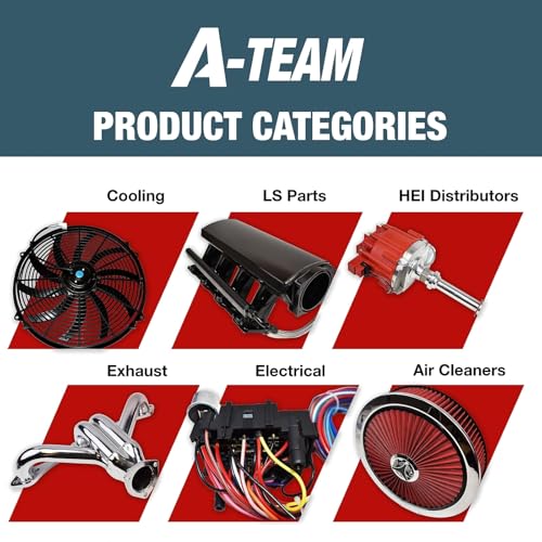 A-Team Performance R2R Complete Distributor - Ready 2 Run Compatible with Chevy SBC BBC 283-454 Series - Automotive Replacement Ignition Parts Two-Wire Installation with Red Cap