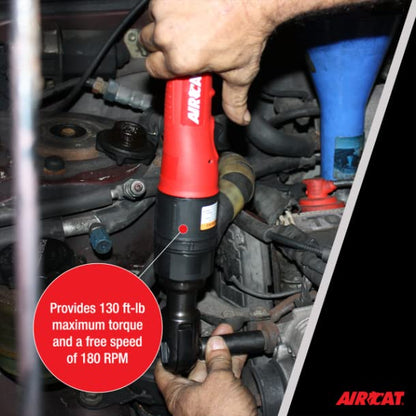 AIRCAT 805-HT 3/8" High Torque Ratchet Wrench, 180 RPM - size: 3/8-Inch