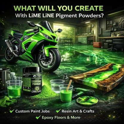 LiME LiNE Base Coat Maker Pigment Powder, Automotive Grade, Basecoat (Ghost Blue Pearl) - color: Ghost Blue Pearl