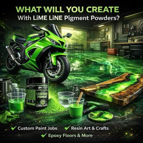 LiME LiNE Base Coat Maker Pigment Powder, Automotive Grade, Basecoat (Ghost Purple Pearl) - color: Ghost Purple Pearl