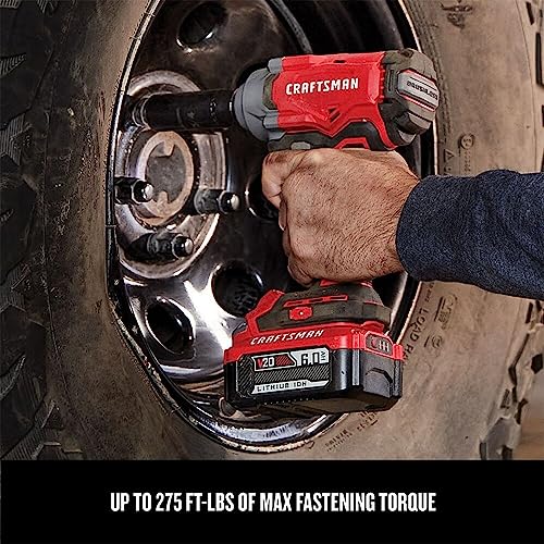 CRAFTSMAN V20 Cordless Impact Wrench, 1/2 inch, Bare Tool Only (CMCF920B) - style: Brushless Impact Wrench (Tool Only)