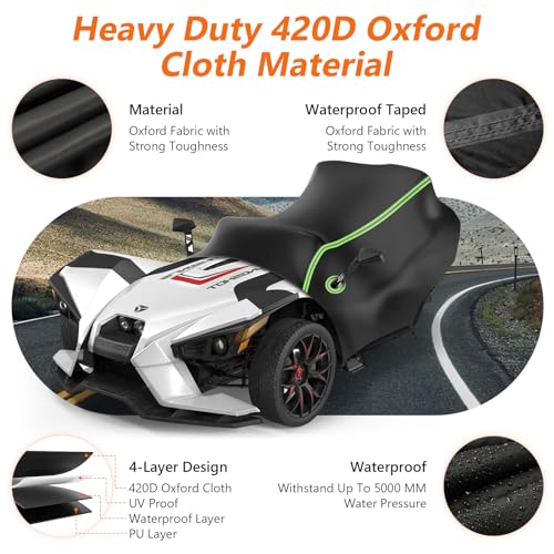 Half Cover for Polaris Slingshot S SL SLR R Signature LE Accessories - size: Half Cover for Polaris Slingshot