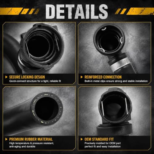 Upper Radiator Hose Y-Connector Lower Fit for Ford F150 5.0L 2011-2020