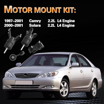 Engine Mount and Trans Mount kit Compatible with 1997-2001 Camry 2.2L - size: 1997-2001 Camry 2.2L
