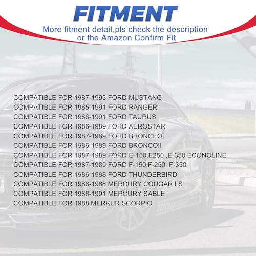 Flow Matched Fuel injectors Set of 6 Compatible for 1985-1993 Ford 2.3 2.9 3.0 3.8 4.9 5.0 EV1 Replaces F47E-A2E