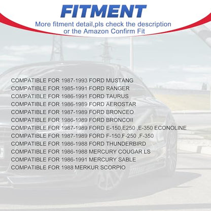 Flow Matched Fuel injectors Set of 6 Compatible for 1985-1993 Ford 2.3 2.9 3.0 3.8 4.9 5.0 EV1 Replaces F47E-A2E