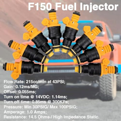 Set of 8 Fuel Injectors