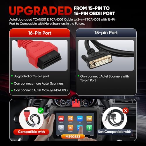 Autel Original TCAN003 Splitter Diagnostic Cable for Tesla Model 3, Y, S, X