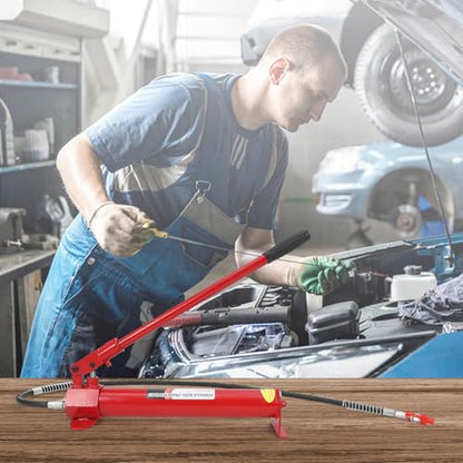 12 Ton Hydraulic Ram Auto Body Frame Repair Kit, Versatile Applications with Comprehensive Components, Durable Storage Solution, Heavy Load Capacity, Quick & Easy Set-Up for Automotive and Furniture. - size: 12TON