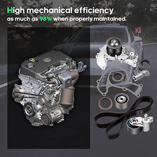SCITOO Timing Belt Kit with Water Pump PCI:TS26303,| for Honda