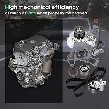 SCITOO Timing Belt Kit with Water Pump PCI:TS26303,| for Honda