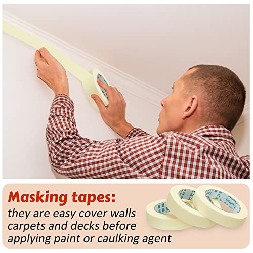 Fainne 30 Rolls Masking Tape Bulk 1 Inch 55 Yards - size: 1 Inch