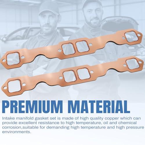 Sorello Exhaust Manifold Gasket Set Fit forChevy 327 305 350 383 SmallBlock