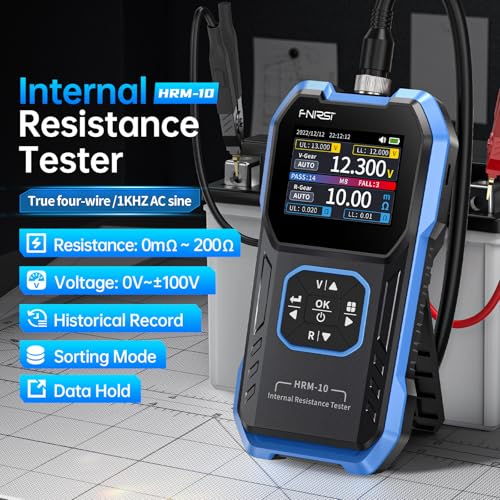 FNIRSI HRM-10 Precision Voltage Internal Resistance Battery Tester - size: HRM-10 Plus