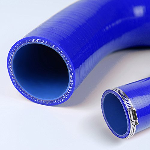 G-PLUS Silicone Radiator Hose Piping Kit Clamps - color: Black, size: 2005-2007 Powerstroke Diesel