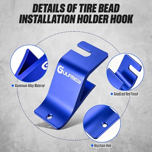 Motorcycle Tire Changing Tool Kit, Double Hole, Blue, 4 Pcs - color: Blue