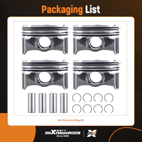 maXpeedingrods 1.5T Pistons Ring Kit for Buick Envision Verano Chevy Malibu Cruze Equinox Regal LaCrosse Encore GMC Terrain Explorer 2015-2019 LFV LYX 12669765