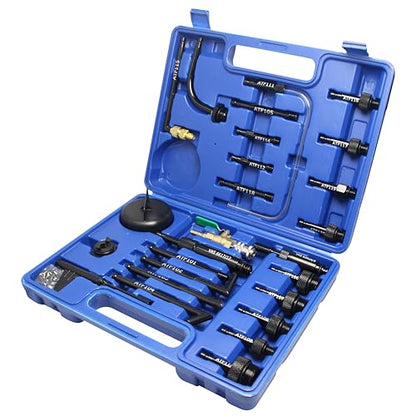 26 PCS Transmission Fluid Filling Adapter, Automatic Fluid Oil ATF Filler Adaptor Set Compatible with Ford, VW, Audi, BMW, Benz, Porsche, Skoda, Nissan, Honda Etc.