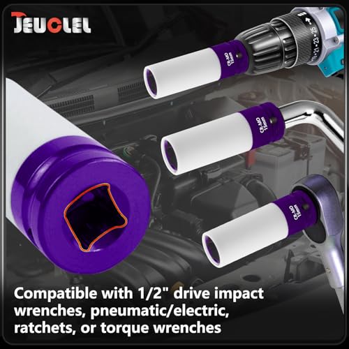 15mm 1/2"Drive Wheel Protector Impact Socket, Lug Nut Impact Socket - size: 15MM