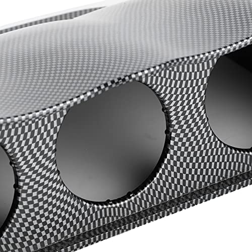 Universal 3 Hole 2in Triple Dash Gauge Pod Meter Mount Bracket Auto Accessory Applicable Car Dashboard (Carbon Fiber) - color: Carbon Fiber Style