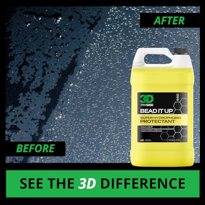 3D Bead It Up Ceramic Coating Booster Spray - Super Hydrophobic Bead Maker - Polymer Paint Protectant & Sealant 1 Gallon - size: Gallon