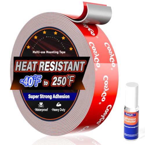 Double Sided Tape Heavy Duty, Permanent Bond Heat Resistant 1Inch - size: 1" / 25.4mm Width