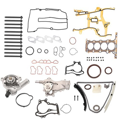 Head Gasket Bolts Set with Timing Chain Water Pump Kit 1.4L - style: for Cruze 1.4L 2011-2015