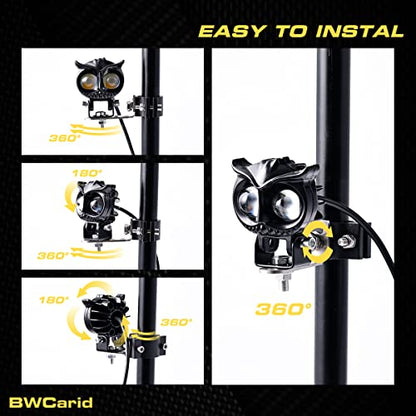 LED Pods Off Road Auxiliary Driving Fog Lights - size: Motorcycle LED Driving Lights (2-Pack)