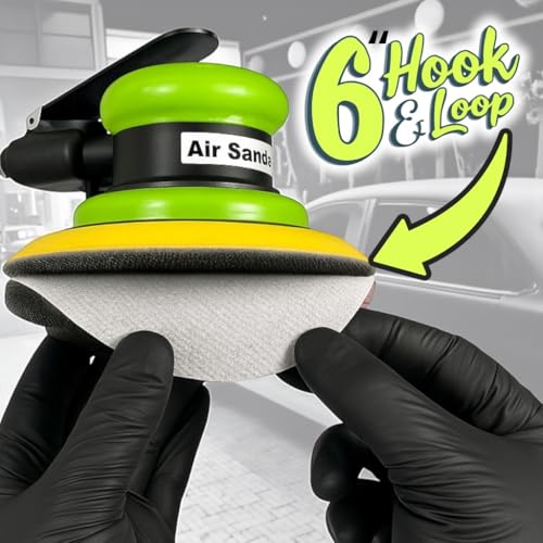 LiME LiNE 6" Scuffing Pads, Hook & Loop for Orbital Dual Action Sanders (Red 8 Pack) - style: Pack of 8