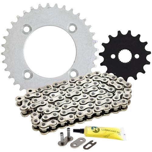 NICHE Drive Sprocket Chain Combo for Honda CRF70 XR70R Front 15 Rear 36 Tooth 420HZ Standard 86 Links - size: Standard Chain