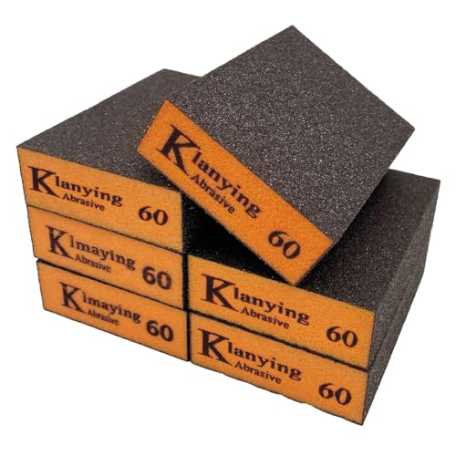 Sanding Sponge, 60 Grit Assortment Sanding Block - size: 60grit - 6pcs