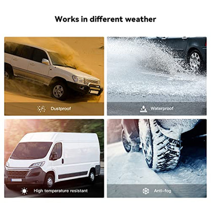 Tire Pressure Monitoring System with 4 External Sensors TPMS Real-time Display with Alarm Modes Bluetooth 5.0 Support iOS and Android, 4 Extra Coin battary Gift