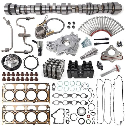 L83 5.3L NON-AFM DOD Camshaft Kit Fit for 2014-2018 Chevrolet Silverado Suburban Tahoe GMC Sierra Yukon Gen V, With Oil Pump, Water Pump, Timing Chain, Replace #12686433 AW637 CS26744 - color: L83 5.3L NON AFM Camshaft Complete Kit