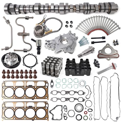 L83 5.3L NON-AFM DOD Camshaft Kit Fit for 2014-2018 Chevrolet Silverado Suburban Tahoe GMC Sierra Yukon Gen V, With Oil Pump, Water Pump, Timing Chain, Replace #12686433 AW637 CS26744 - color: L83 5.3L NON AFM Camshaft Complete Kit