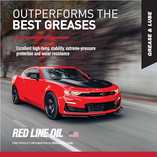 Red Line 80402 High Performance CV-2 Synthetic Grease Cartridge with Red Moly - 14 Ounce Tube (4 Pack) - size: 4 Pack