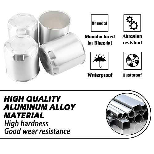 4Pcs 5.15" OD 5.31" H Gear Style Trailer Wheel Center Caps for Rim - size: 5.15" OD 5.31" H