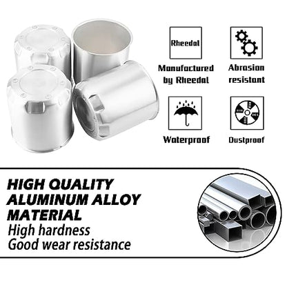 4Pcs 5.15" OD 5.31" H Gear Style Trailer Wheel Center Caps for Rim - size: 5.15" OD 5.31" H