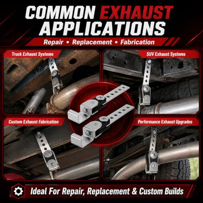 2-Pack Swivel Exhaust Hangers - size: 5 holes