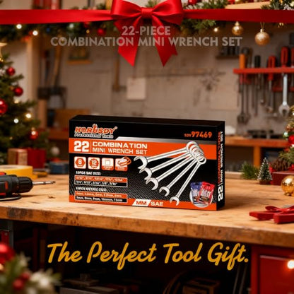 HORUSDY 20-Piece Mini Wrench Set, Metric & SAE Combination Wrench Set - style: 20-Piece Mini Wrench SetMetric&SAE)
