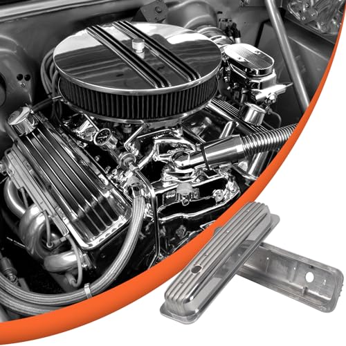 Valve Covers Short Polished Finned Center Bolt - color: Polish, size: SBC 87-97