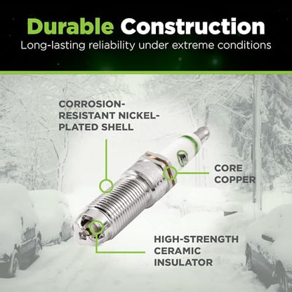 E3 Spark Plugs E3.74 Durable, High-Performance, and Versatile Premium Auto Spark Plug with Patented DiamondFire Technology, Pack of 1