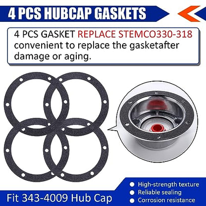 CheeMuii 4Pack 359-5995 Hub Cap Window Covers Kit Fit for 343-4009 Hub Cap (Pack of 2) - size: 3.5 Inches (Pack of 2)