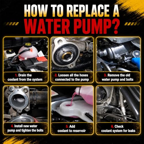 Electric Engine Water Pump Compatible with BMW 320i F30 2013-2018 2.0L L4